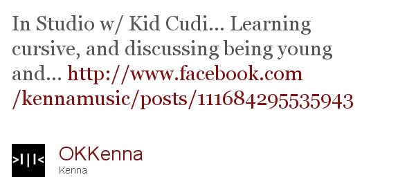 Kenna In The Studio With Kid Cudi