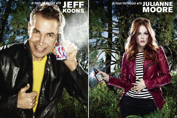 Kiehl's Earth Day Shots Campaign Julianne Moore & Jeff Koons