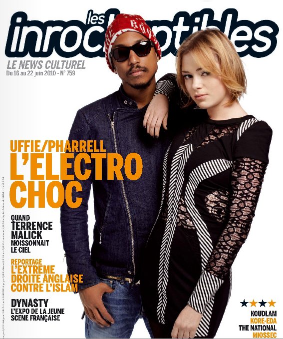 Uffie & Pharrell On The Cover Of Les Inrockuptibles